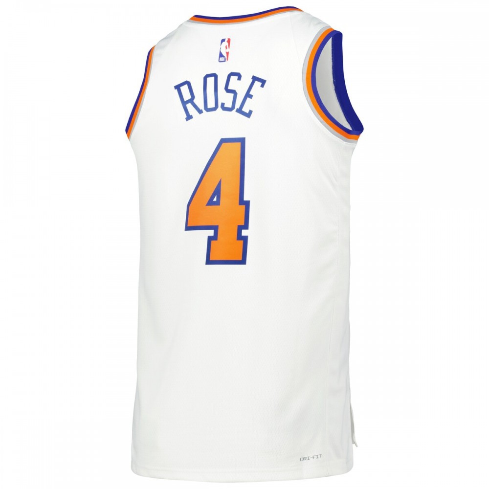 Derrick Rose New York Knicks Unisex 2022/23 Swingman Jersey - Icon Edition - White-Pro Kit Vault | Brand New 26/27 Sports Jerseys